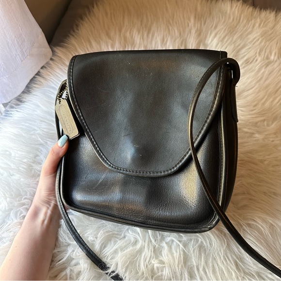 Coach Handbags - Vintage Coach Black Crossbody Bag